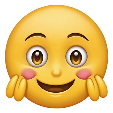 Side eye emoji with smiley guilty face sticker