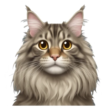 maine coon cat in san francisco sticker