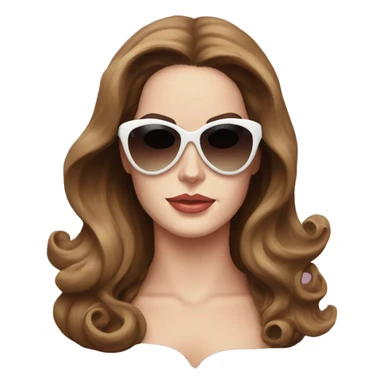 Lana Del Rey in heartshape sunglasses  sticker