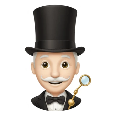 monopoly man emoji sticker