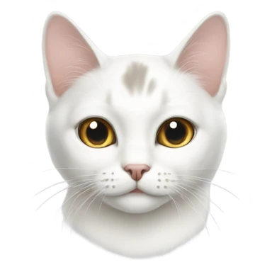 White korean shothair cat sticker