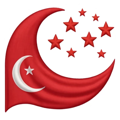 Singapore flag sticker