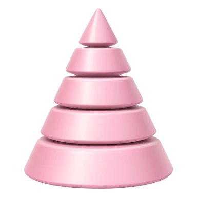 pastel pink stacking pyramid toy for babies and toddlers sticker