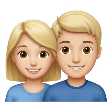 Nude girl and boy sticker