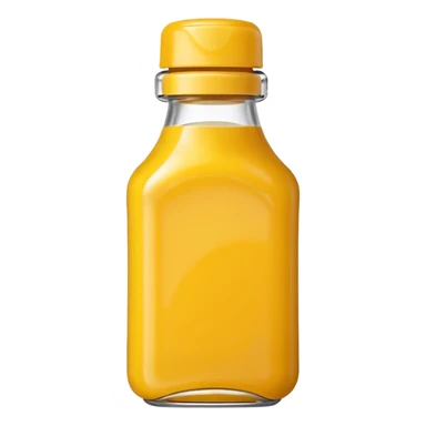 Mustard bottle sticker