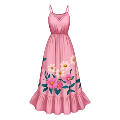 pink summer sundress maxi sticker