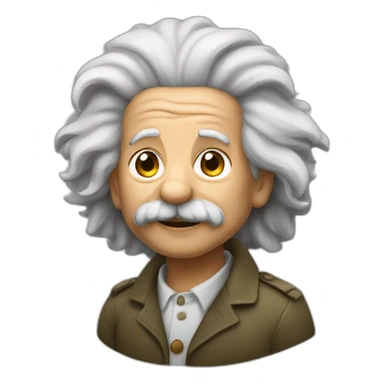 einstein che abbraccia un africano sticker