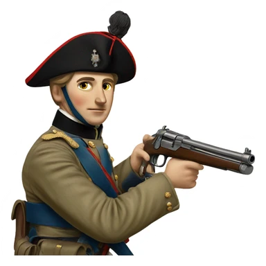 british soldier with gun 19 century sticker