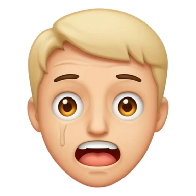 a person cringing at a joke sticker