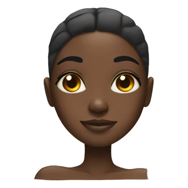 Black girl having a spa day  sticker