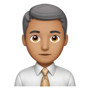 white shirt & grey tie (without face, just clothes, zoomed. in) sticker