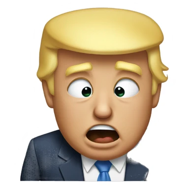 Donald Trump crying sticker