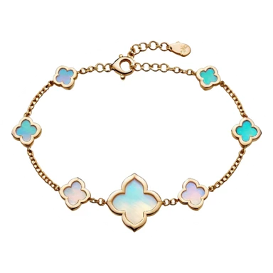 Van Cleef Vintage Alhambra bracelet in Mother of pearl sticker