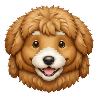Golden doodle smile sticker