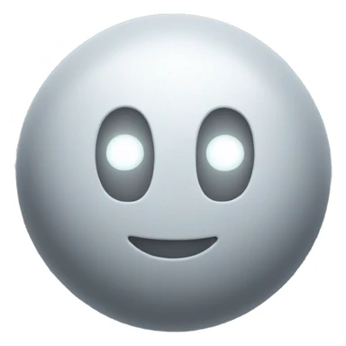 a glowing white & pure grey space artifact sticker