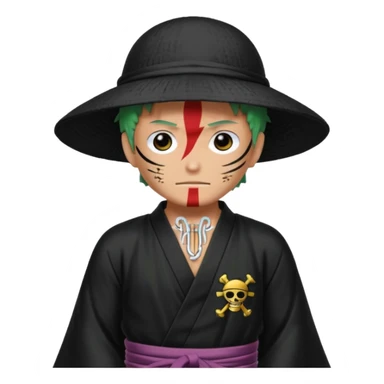 one piece zoro in land of wano sticker