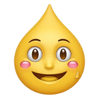 Emoji souriant avec goutte de sueur sticker