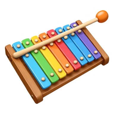 Xylophone 3D emoji sticker