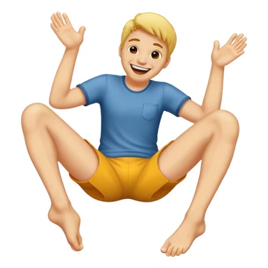 Toe tickling sticker