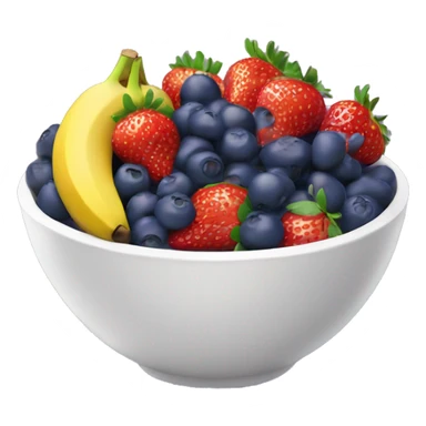 Açaí bowl strawberries banana blueberry  sticker