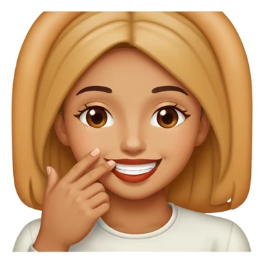 kissing finger tips because the food was so good sticker