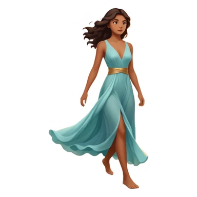 A strong woman walking alone on a serene beach at sunrise, waves touching her feet, feeling empowered and peaceful, cinematic lighting, inspirational mood, ultra-detailed, 8k” sticker