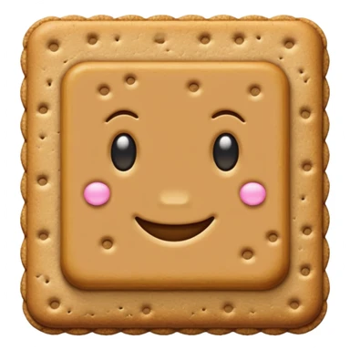 Graham Cracker no face sticker
