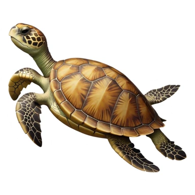 Cinematic Realistic Noble Sea Turtle Portrait Emoji, Poised and dignified, with a robust, time-worn shell intricately patterned in earthy tones and a weathered, wise face with deep, observant eyes, rendered with lifelike texture and natural, diffused light; high shine, intelligent and serene, styled with an air of oceanic majesty, focused and attentive, soft glowing outline, capturing the essence of a watchful and confident sea turtle that appears to glide out of the screen with timeless authority! sticker