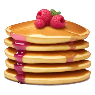 pancakes light pink berry sticker