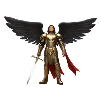 Archangel Michael defeats Lucifer  sticker