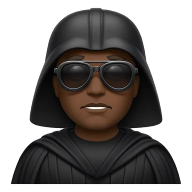 Dark vador avec des lunnettes noires sticker