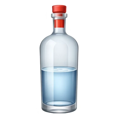 Bottle of vodka sticker