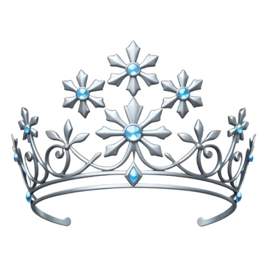 Snowflake tiara sticker