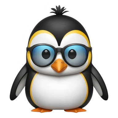 penguin wearing shades sticker