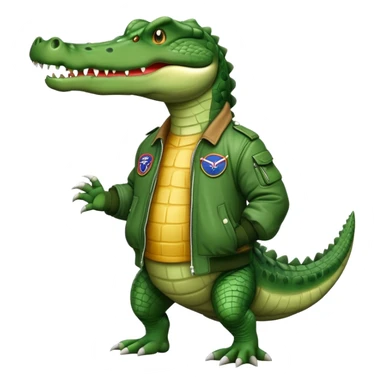 Crocodile The bomber sticker