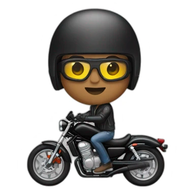 Biker with a black helmet on a Honda Rebel 1100 sticker