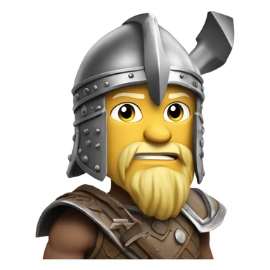 Erling Haaland as a Viking sticker