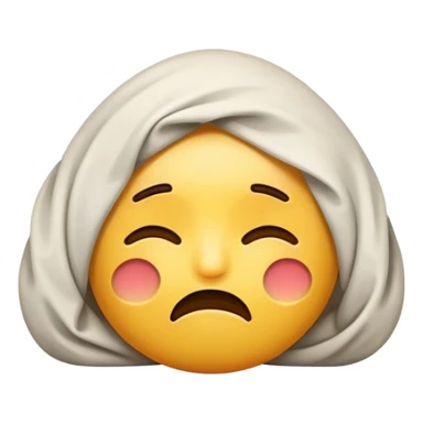 Emoji exhausted sticker