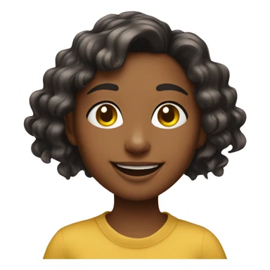 smiling girl with cat earrings sticker