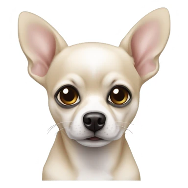 perro chiwawa negro lengua afuera sticker