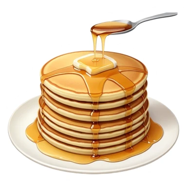 Breakfast text with a Beautiful finished sticker