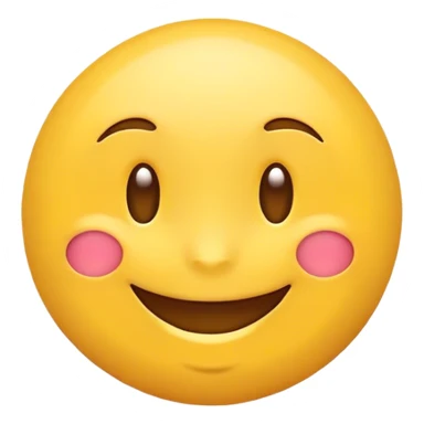 i want a very happy emoji in a circle with a very pleasant look sticker