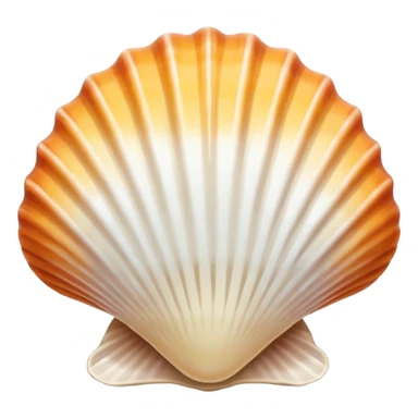 summer-themed emoji of a seashell sticker
