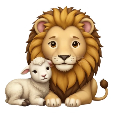 Lion and Lamb sticker