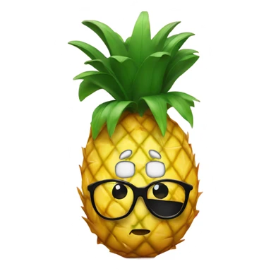 pineapple in a tuxedo sticker