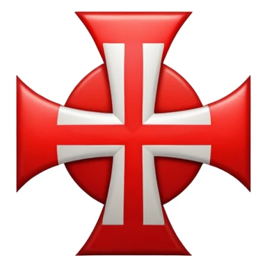 the red cross of the knights templar sticker