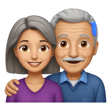 Latina with an old man together sticker