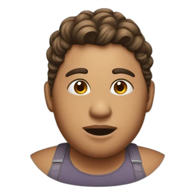 Big woman getting fooled by boyfriend sticker