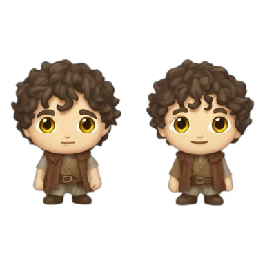 Frodo cuerpo entero dando me gusta sticker