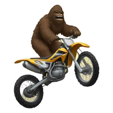 Bigfoot on a dirtbike  sticker